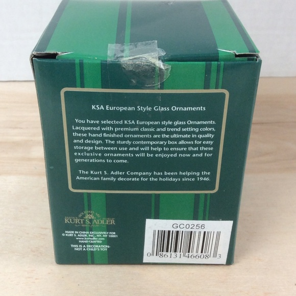 Kurt S Adler Kringle Glass Traditional Glass Ornaments Erin Go Brach Irish. - Picture 6 of 9